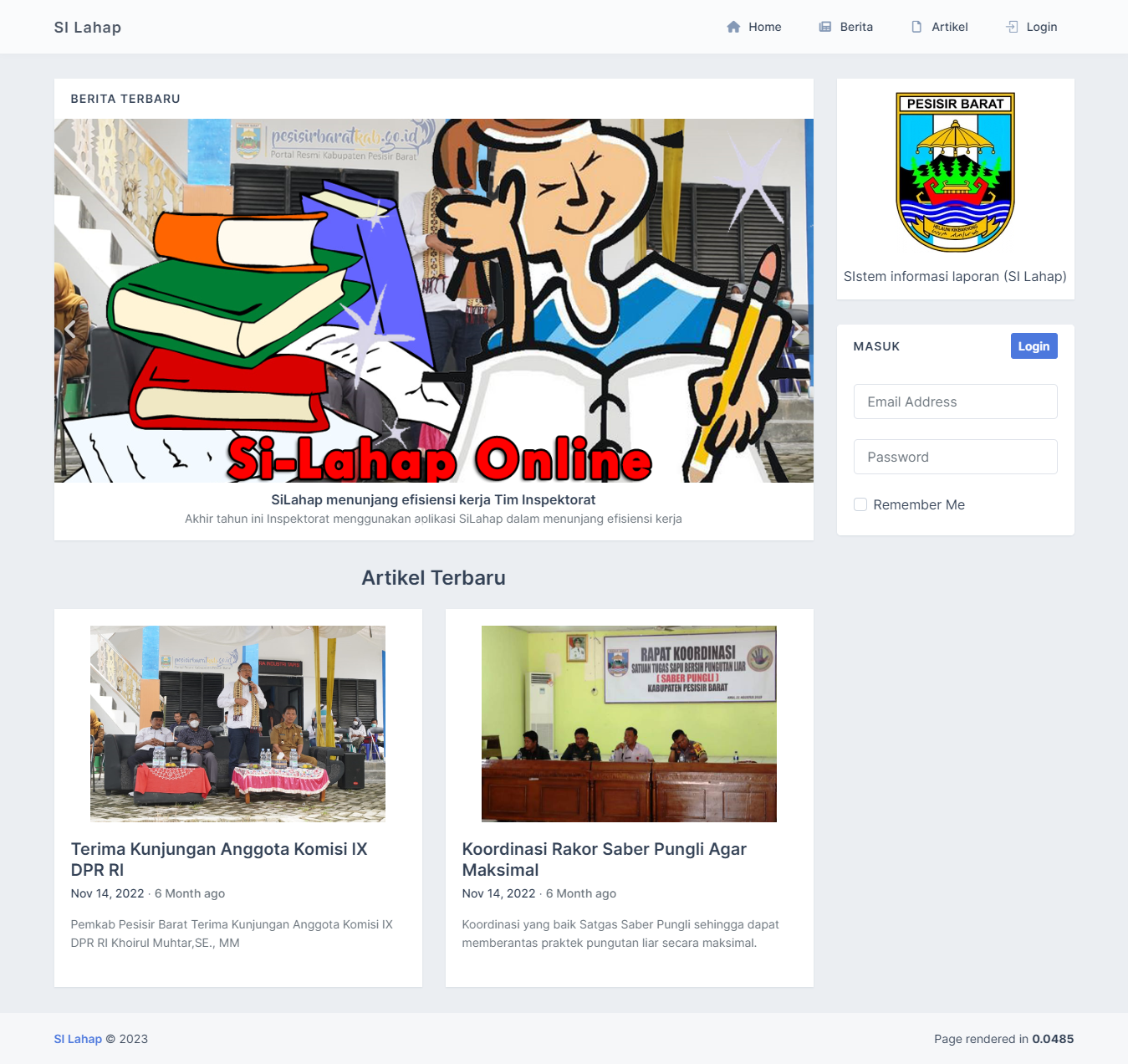 Sistem Informasi Laporan